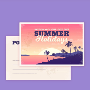 Raised Foil Postcards