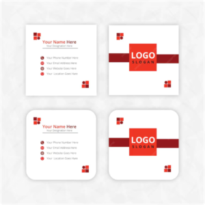 Square Visiting Cards